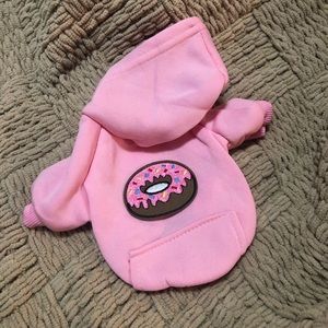 Frosting sprinkles donut pink dog cat sweatshirt s